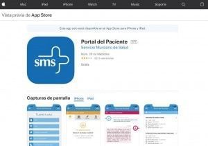 Aplicaciones y webs del Servicio Murciano de Salud para contener el coronavirus 19 Portal del Paciente - Servicio Murciano de Salud- Aplicacion App Store Iphone Ipad