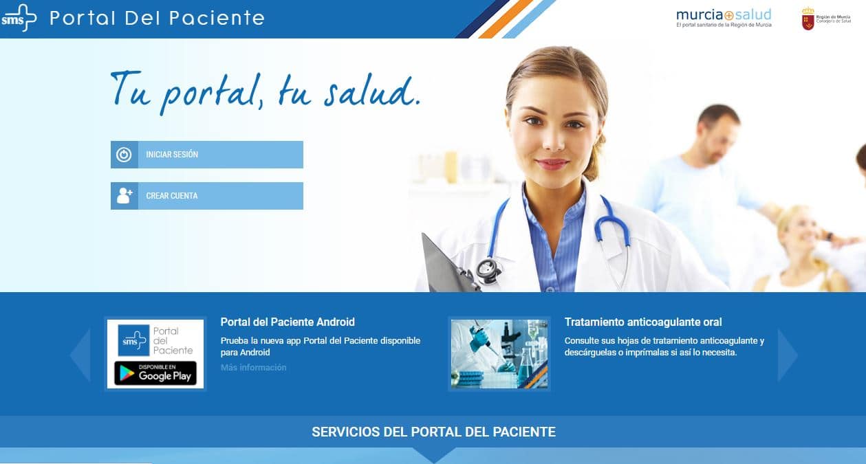 Portal del Paciente - Servicio Murciano de Salud- Ordenador-Escritorio Portal del Paciente - Servicio Murciano de Salud- Ordenador-Escritorio